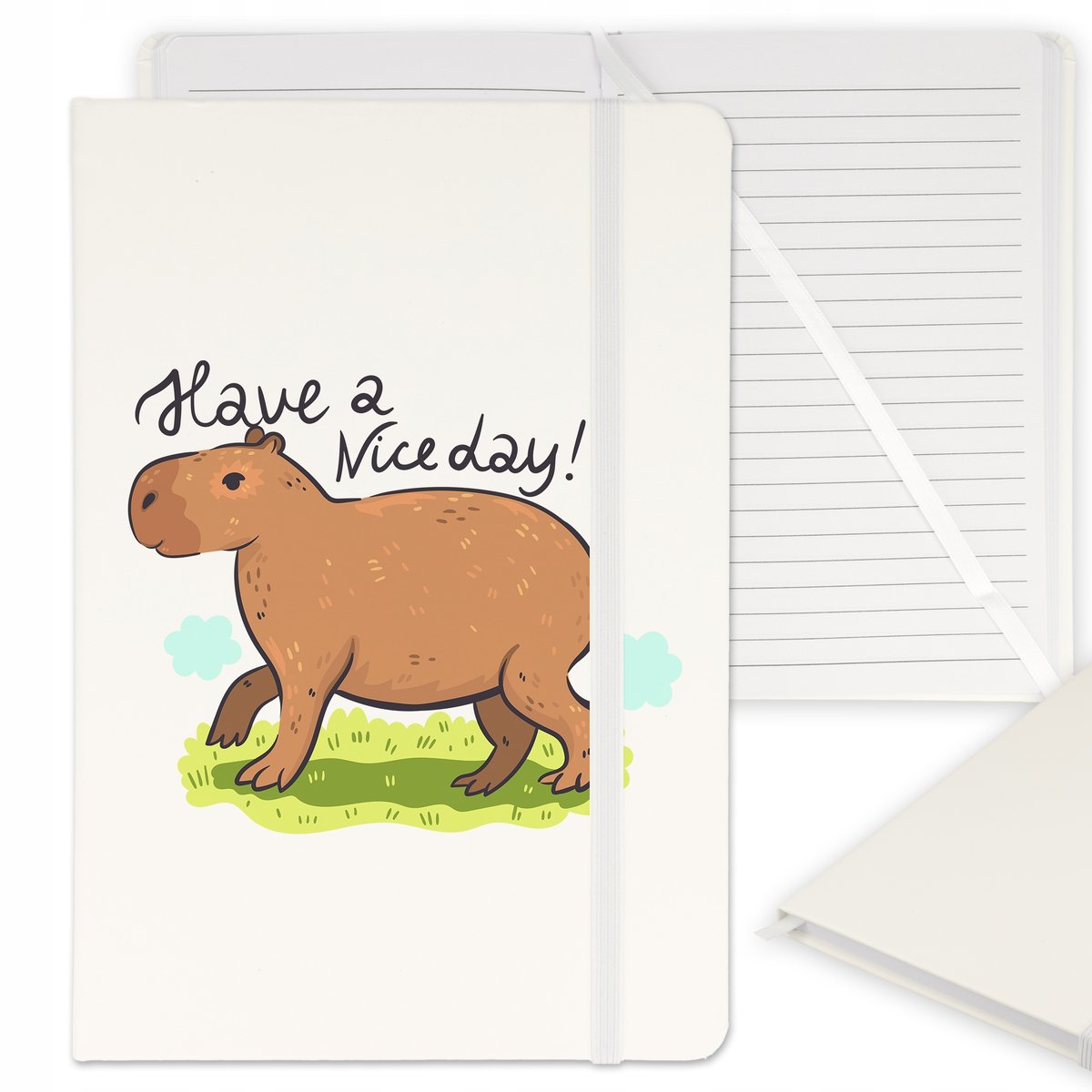 NOTES Z GUMKĄ A5 PLANER NOTATNIK ZESZYT KAPIBARA