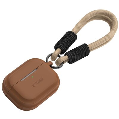 Etui do APPLE AIRPODS PRO 1 / 2 Tech-Protect Silicone Rope Chocolate brązowe