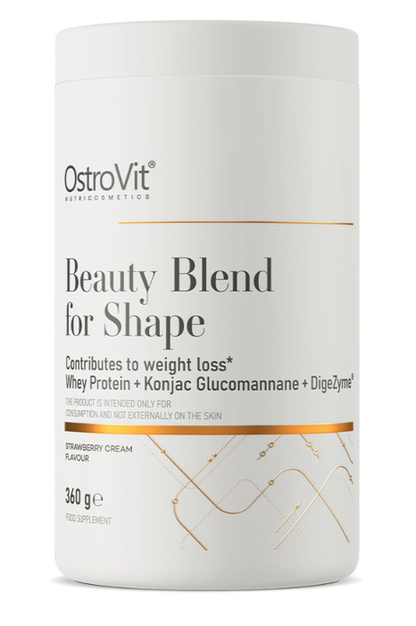 OstroVit Beauty Blend for Shape 360 g kremowej truskawki