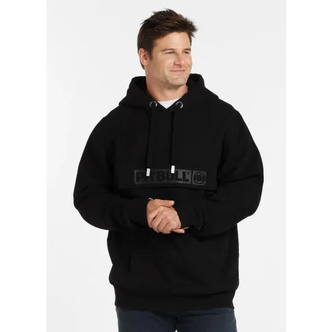Pit Bull Bluza Z Kapturem Męska Hilltop Two-Color Hooded Black