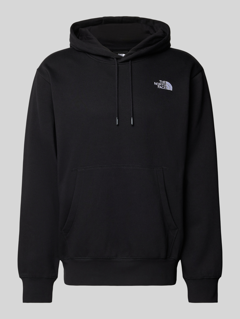Bluza z kapturem i wyhaftowanym logo model ‘ESSENTIAL’