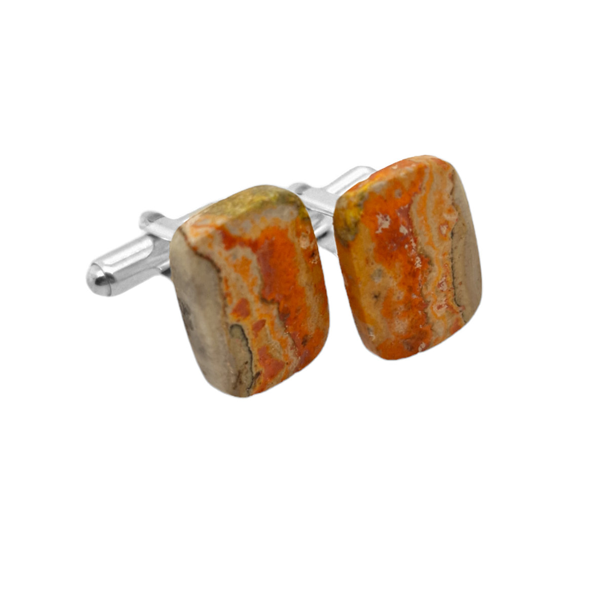 Spinki do mankietów Jaspis BumbleBee Jaspis Trzmieli (S1154) Srebro [925]