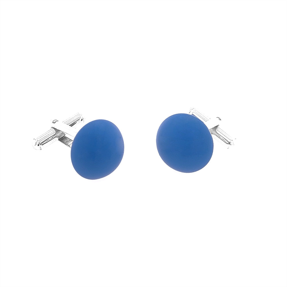 Spinki do mankietów Swarovski Perły Blue (S077) Srebro [925]