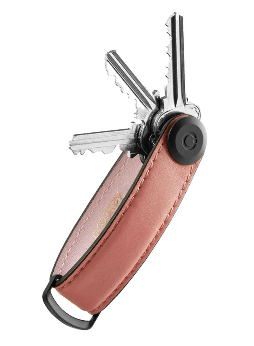 Skórzane etui organizer na klucze Orbitkey Leather - cotton candy