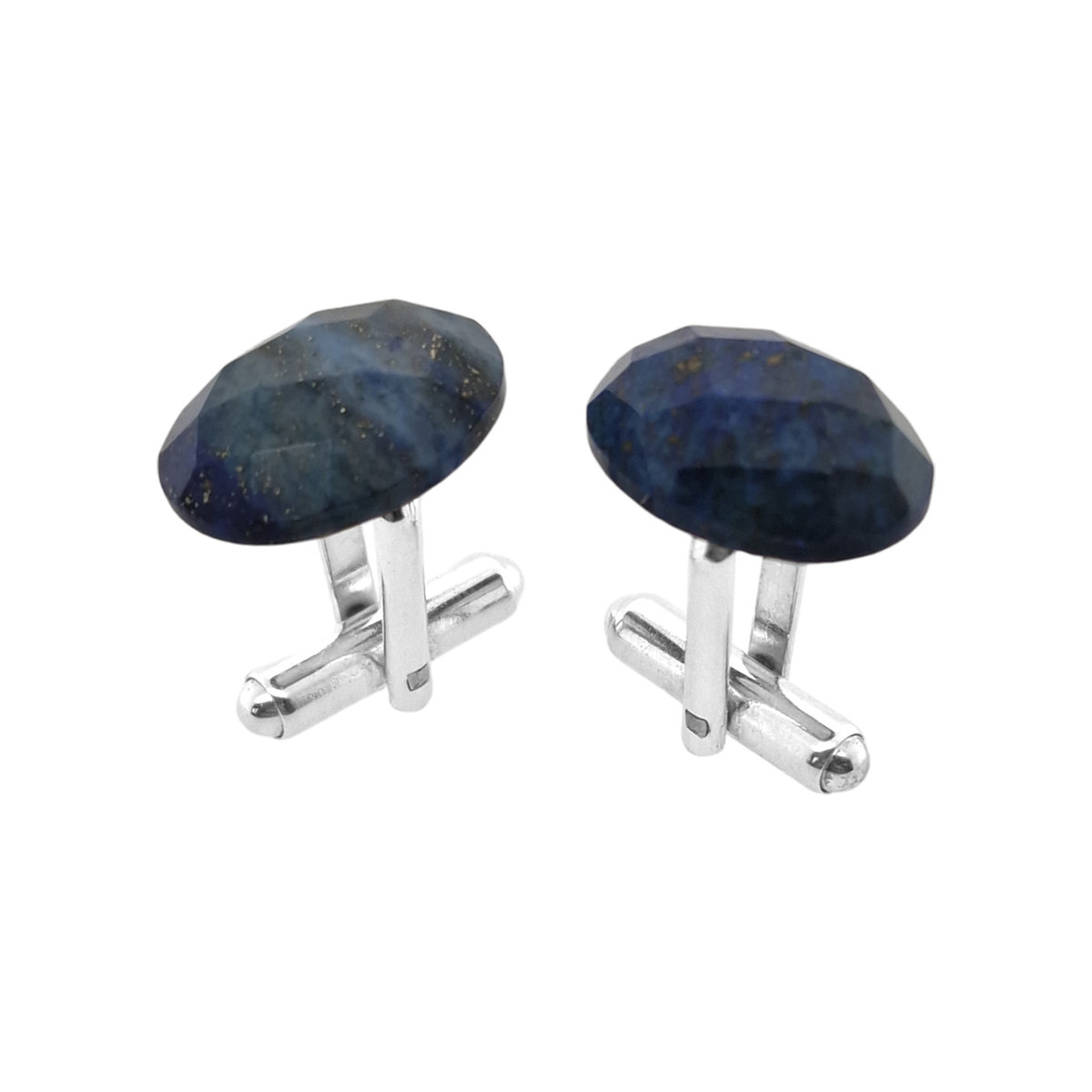 Spinki do mankietów Lapis Lazuli 18x13 (S1265) Srebro [925]