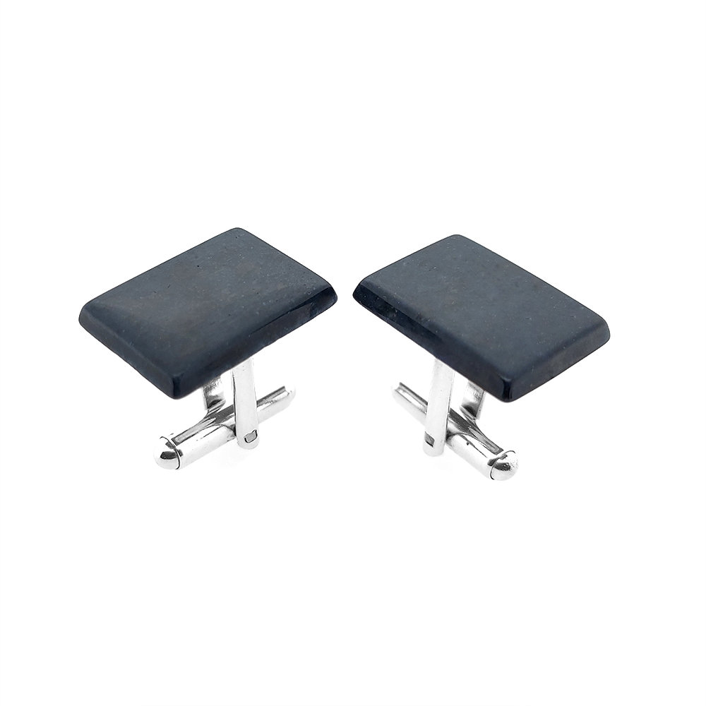 Spinki do mankietów Dumortieryt prostokątny (S854) Srebro [925]