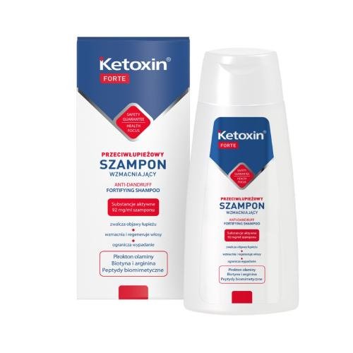 Ketoxin Forte, Wzmacniający szampon przeciwłupieżowy, 200ml
