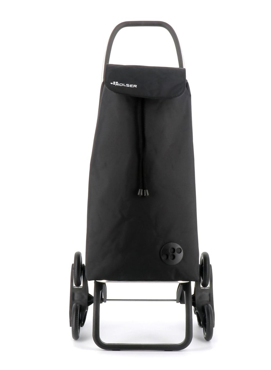 Wózek sklepowy Rolser I-Max Thermo Zen z 6 kołami - black