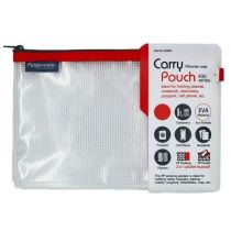 Foldermate Torebka na zamek 24x17cm Mesh Eva czerwona