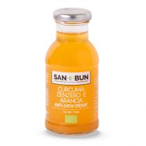 San E Bun Napój jabłko - imbir - pomarańcza - kurkuma 200 ml Bio