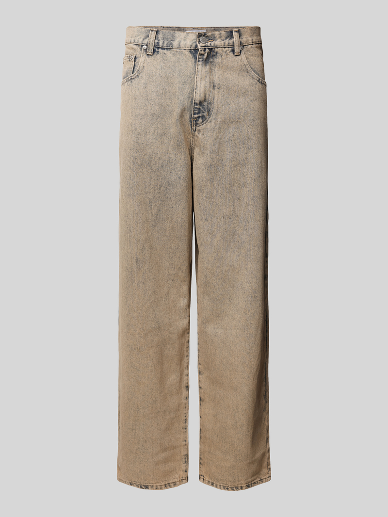 Jeansy o kroju baggy fit z 5 kieszeniami