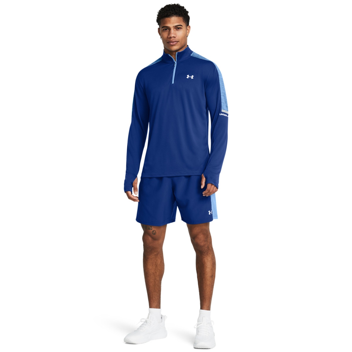 Męskie spodenki treningowe Under Armour UA Tech Utility Shorts - niebieskie - UNDER ARMOUR