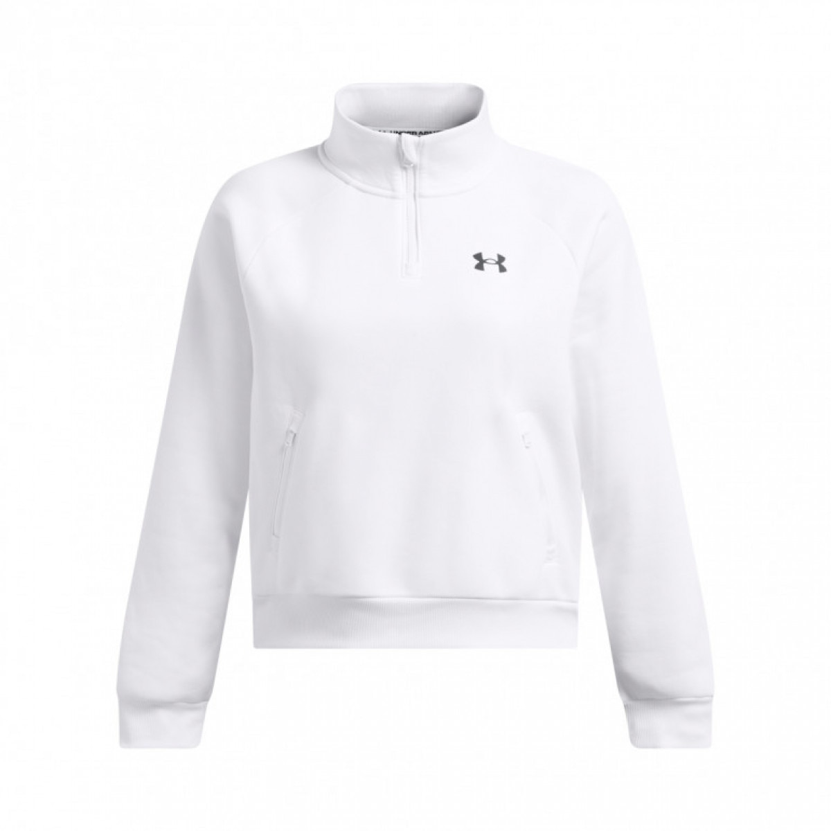 Damska bluza treningowa Under Armour UA  Armour Fleece Pro  Zip - biała - UNDER ARMOUR