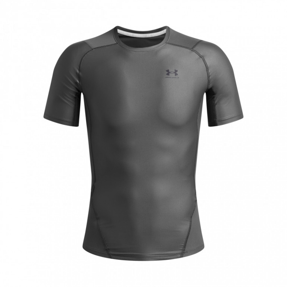 Męska koszulka treningowa Under Armour UA HG IsoChill Comp SS - szara - UNDER ARMOUR