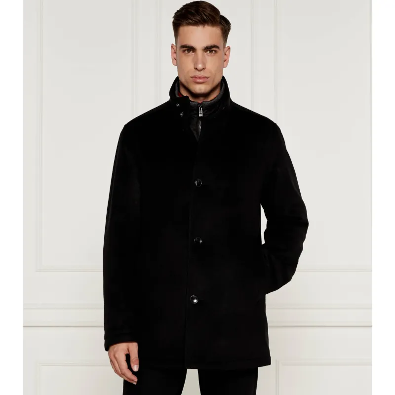BOSS BLACK Wełniany płaszcz H-Coxtan
