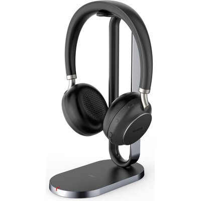 YEALINK BH76 Teams USB-C Bezprzewodowe, Nauszne, ANC Czarny + Stacja ładująca