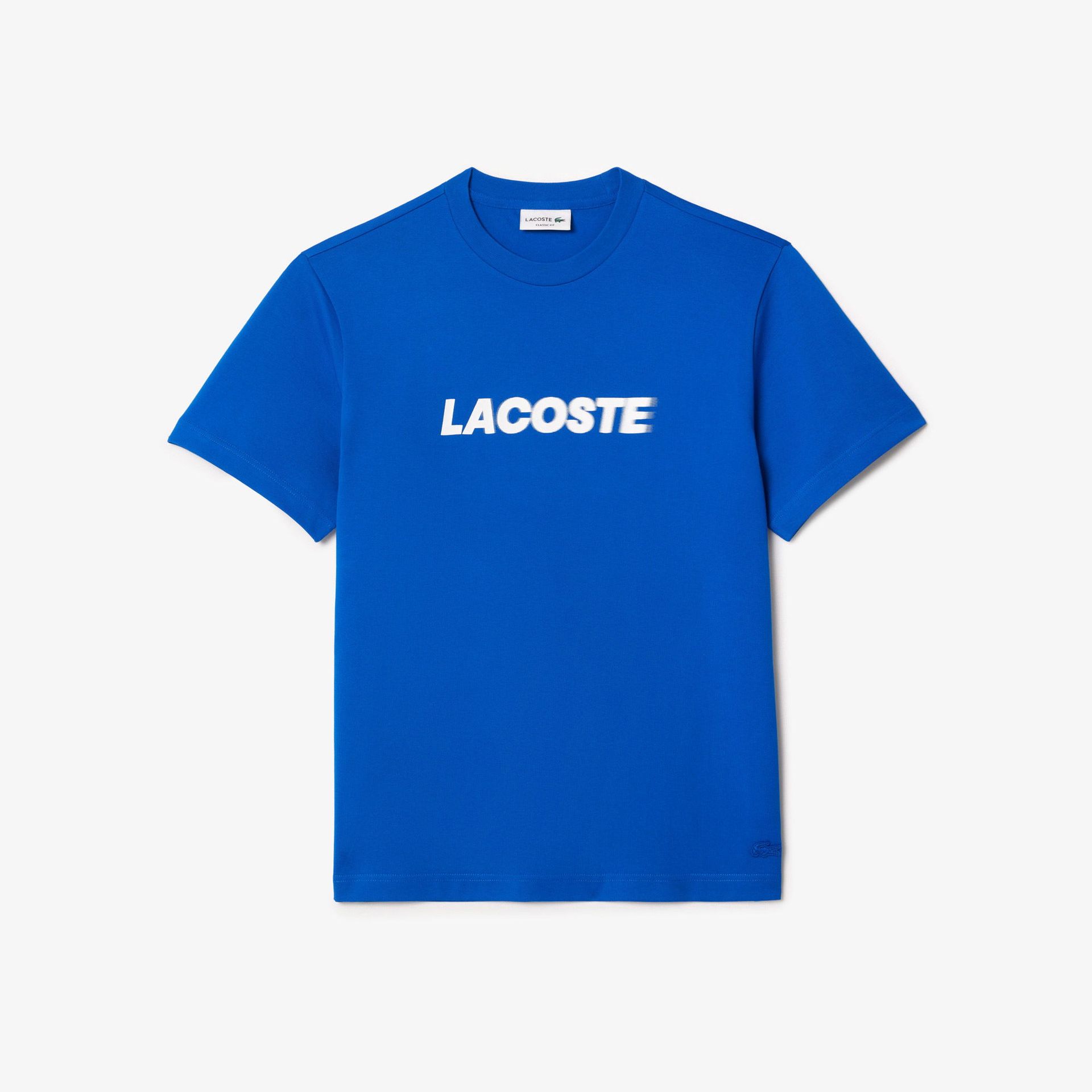 T-shirt z logo z grubej bawełny o klasycznym kroju