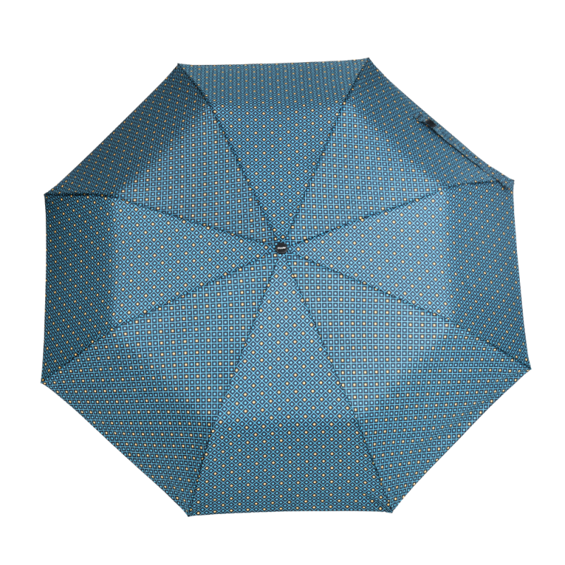 Parasol damski Doppler Fiber Minore półautomatyczny składany niebieski