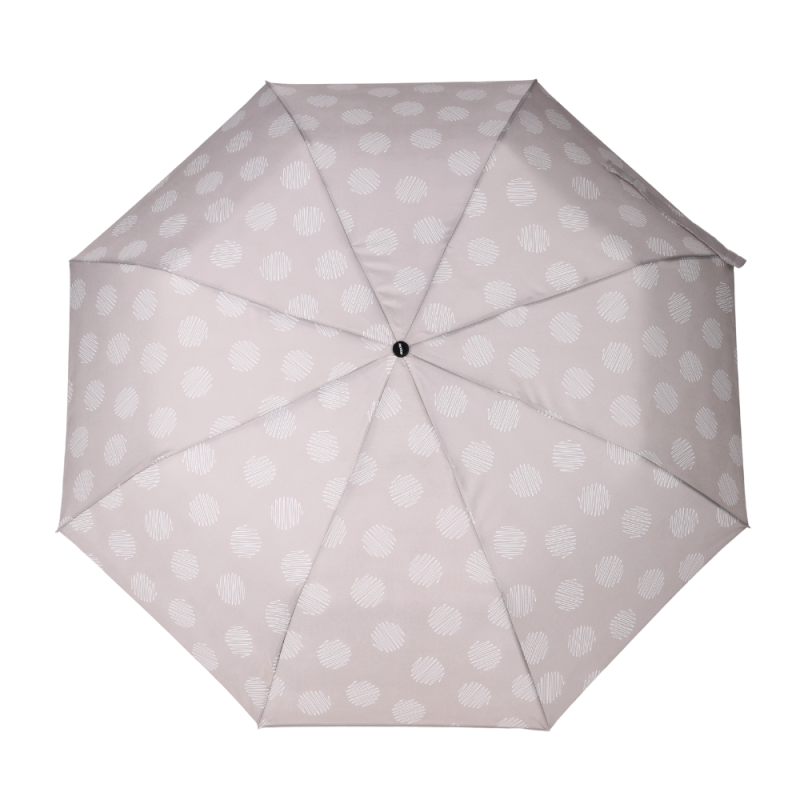 Parasol damski Doppler Fiber Soul półautomatyczny składany beżowy wzór