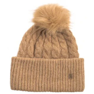 Czapka TH Timeless Beanie Cable AW0AW16989 AEG (TH1183-a) Tommy Hilfiger