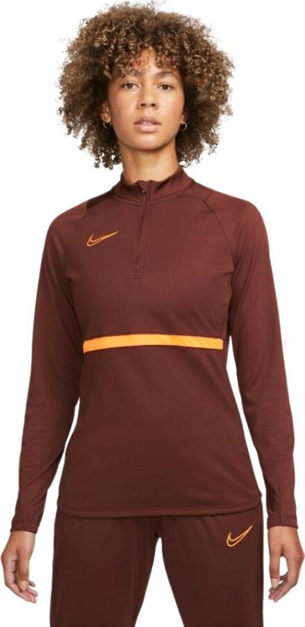 Bluza damska Nike Dri-FIT Academy 21 Drill Top brązowa CV2653 273-M
