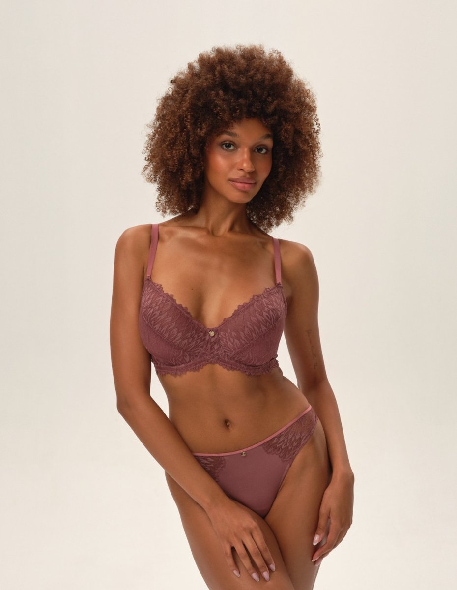 Biustonosz miękki Ofiel - fiołkowo-różowy (mauve) 70G