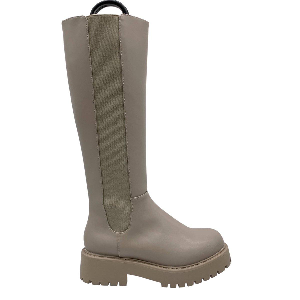 Buty damskie kozaki na platformie MONKI VEGAN rozmiar 36 taupe