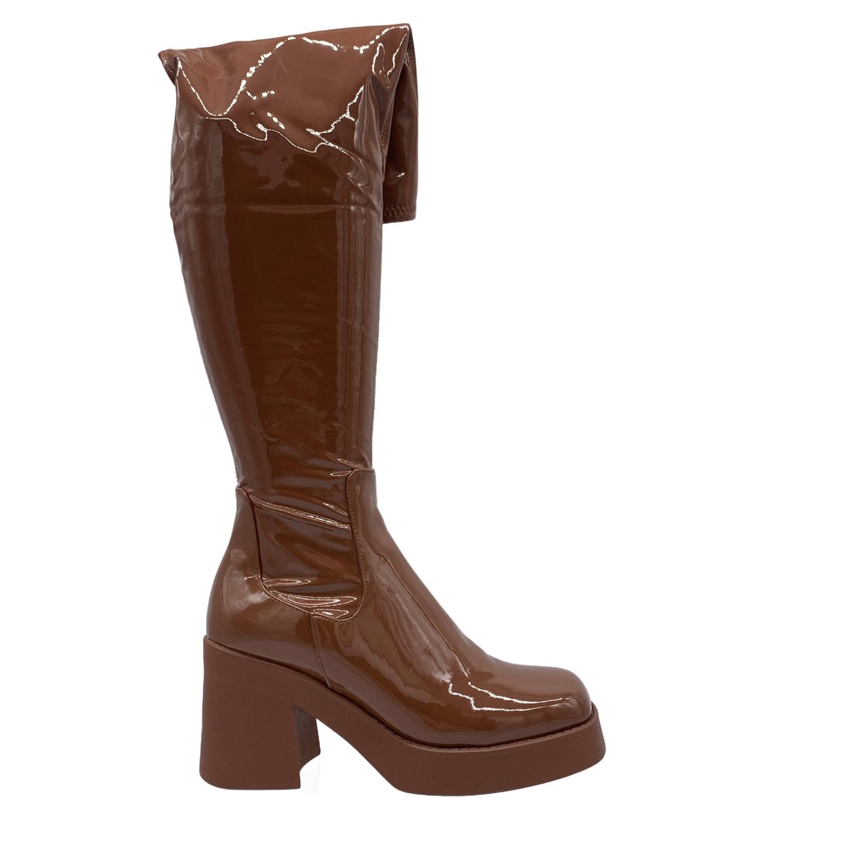 Buty damskie kozaki na platformie lakierowane STEVE MADDEN SEASONS rozm 41