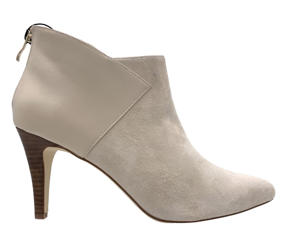 Buty damskie beżowe botki eleganckie na szpilce ANNA FIELD rozmiar 41 zamsz