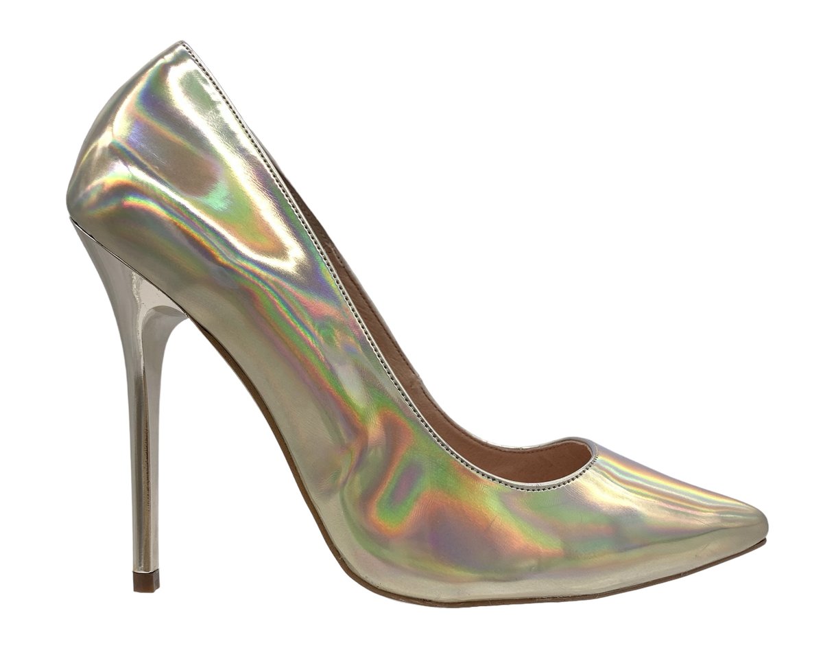Buty damskie czółenka szpilki eleganckie OFFICE LONDON hologram rozmiar 38