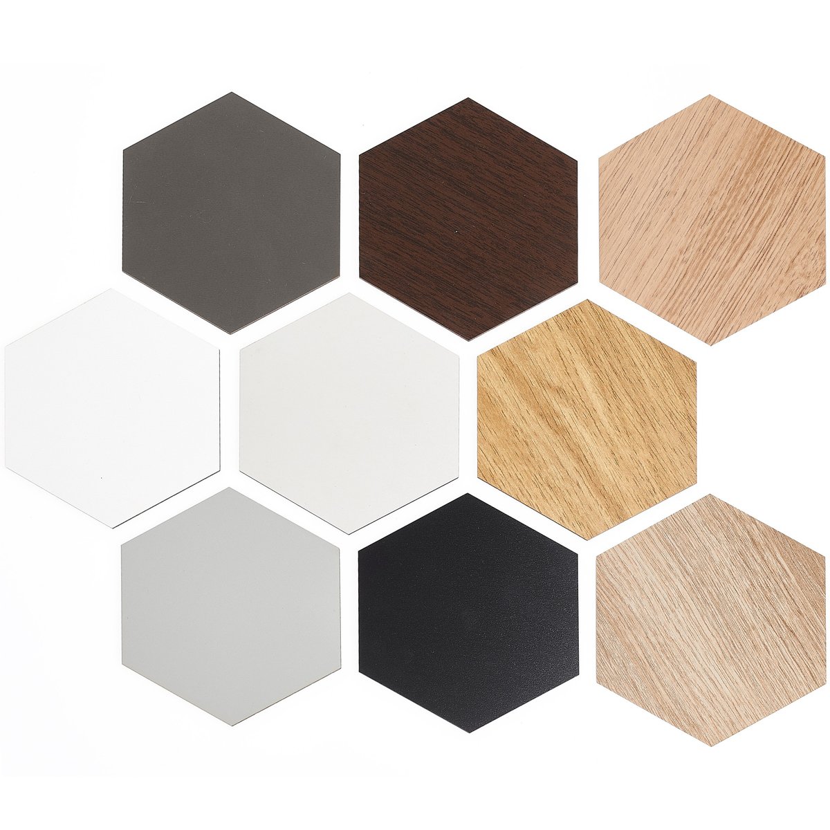 Panele Dekoracyjne Lamele Ścienne Heksagon Kolory Ozdoba Dekoracja