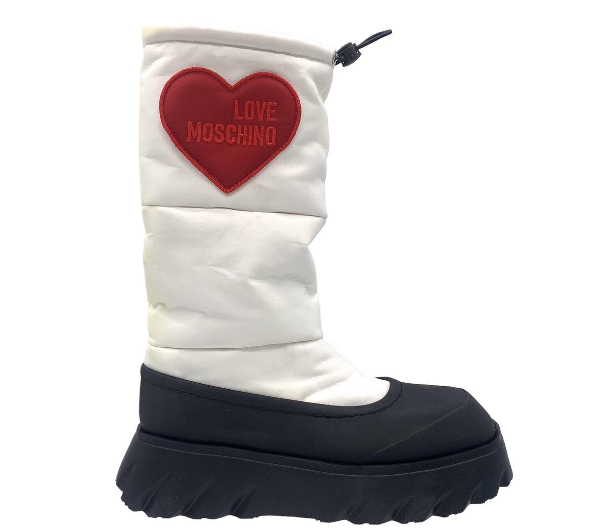 Buty damskie śniegowce LOVE MOSCHINO rozmiar 40 białe botki kozaki