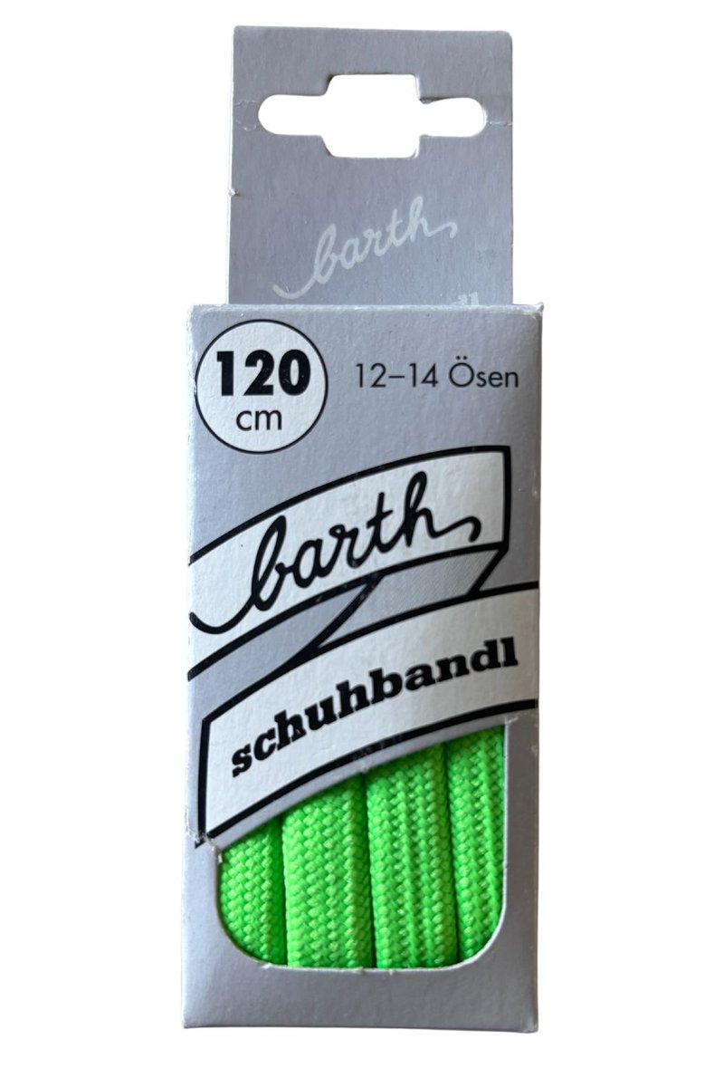 Sznurówki Barth Schuhbandl płaskie zielone 120 cm