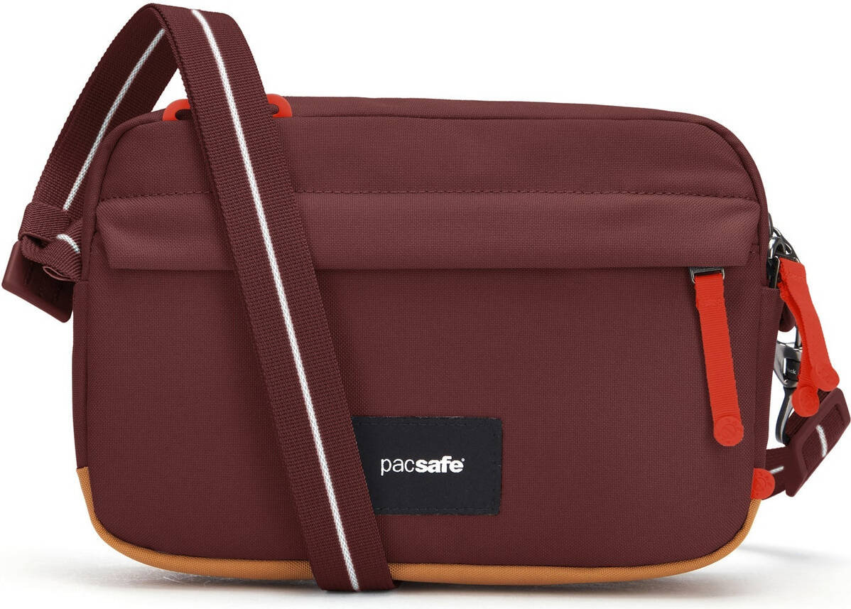 Torba antykradzieżowa na ramię Pacsafe Go 2,5L Garnet Red