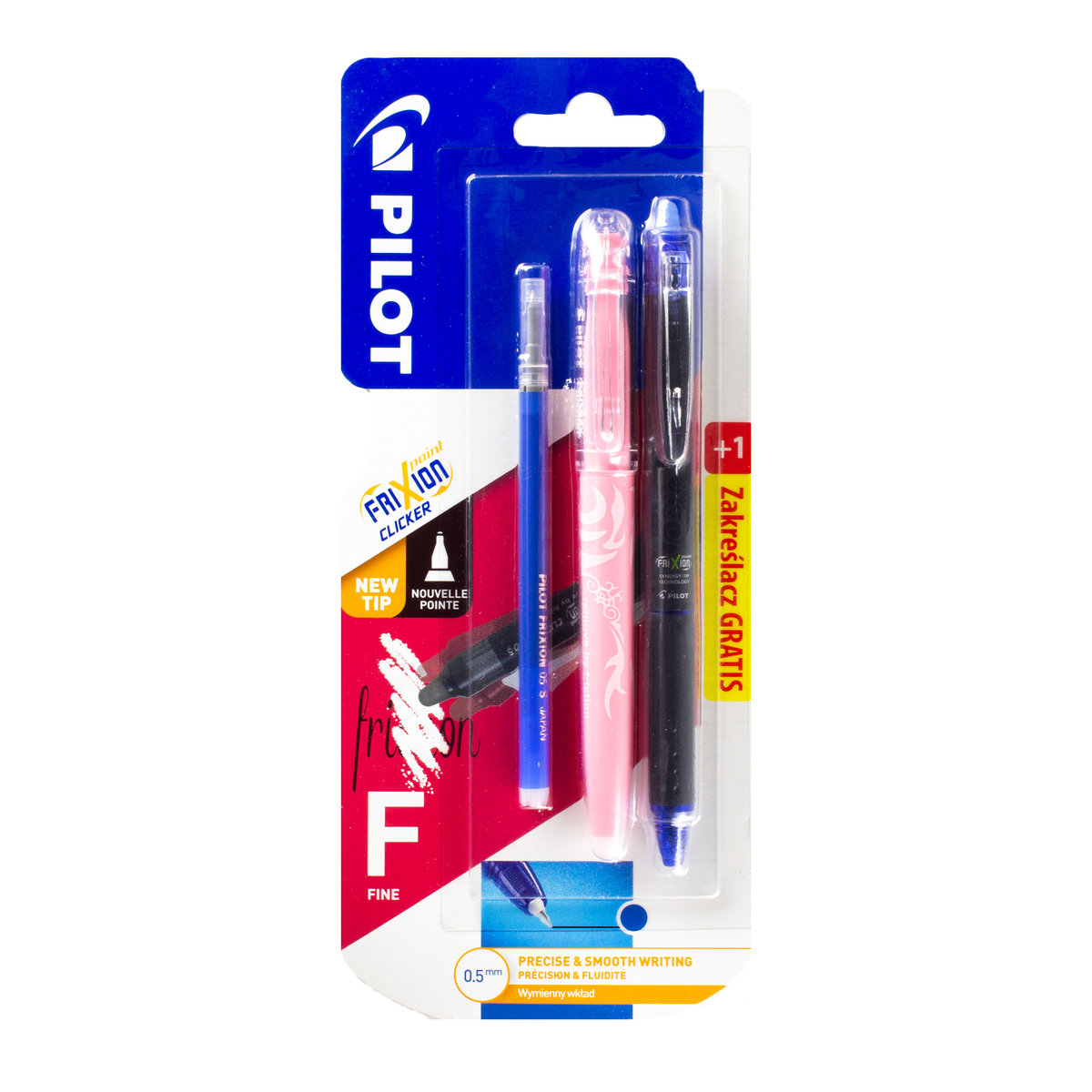 Zestaw PILOT FRIXION Point 0,5 + zakreślacz + wkład