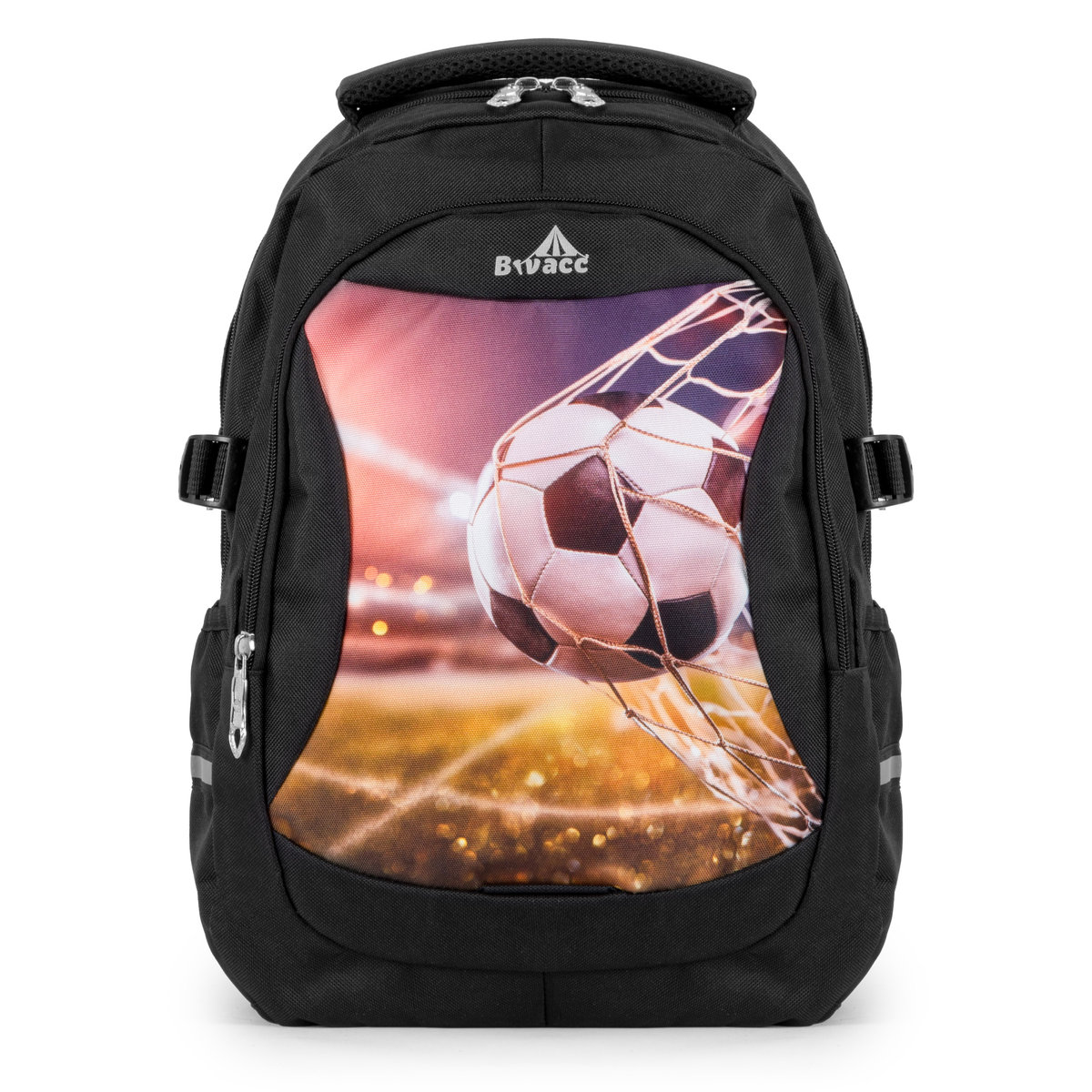 Plecak młodzierzowy szkolny do szkoły Bivacc STRIKER W324 czarny