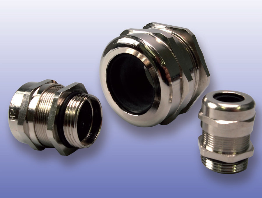 Metalowa Dławica Kablowa - Mosiądz Niklowany - Mpg-42 Z Nakrętką Ip68, Dla Przewodów O Średnicy 32-38Mm