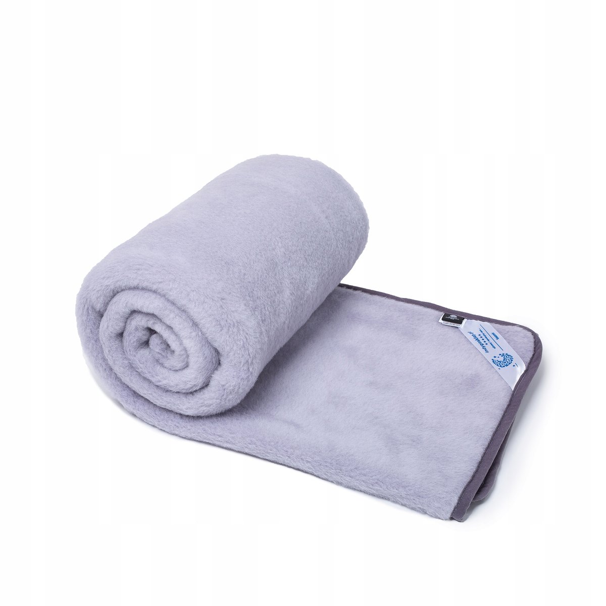 Koc Wełniany 200X200 Kaszmir Silver / Szary Pled Indygosklep