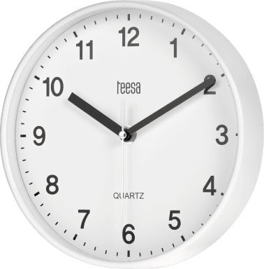 Teesa Zegar ścienny 20 cm biały