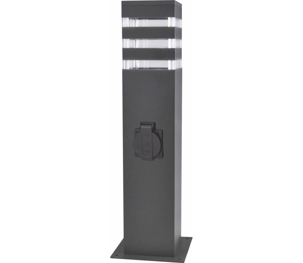 Lampa zewnętrzna z gniazdem TEKSAS 1xE27/20W/230V IP54 44 cm