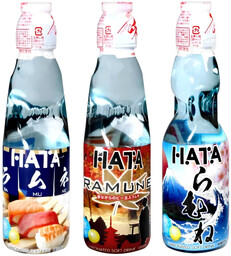 Napój Ramune Japan Soda, japońska oranżada 200ml - Hata Kosen