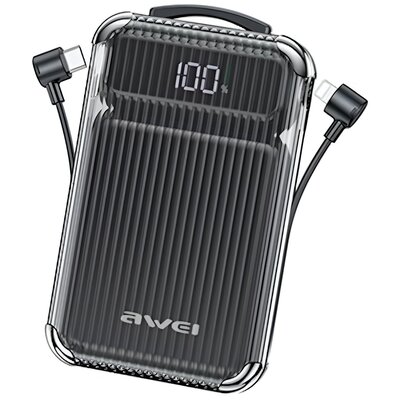 Powerbank indukcyjny AWEI P89K 10000mAh 15W Czarny | Bezpłatny transport