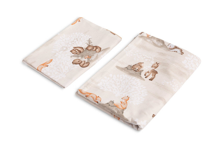 Pościel 2-El. Zagajnik Brązowy 100X135 Cm