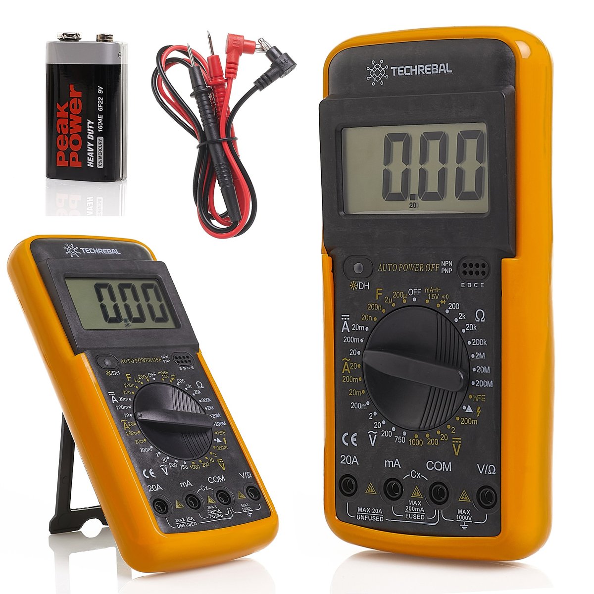 Multimetr Miernik Napięcia Prądu Techrebal DT9205A