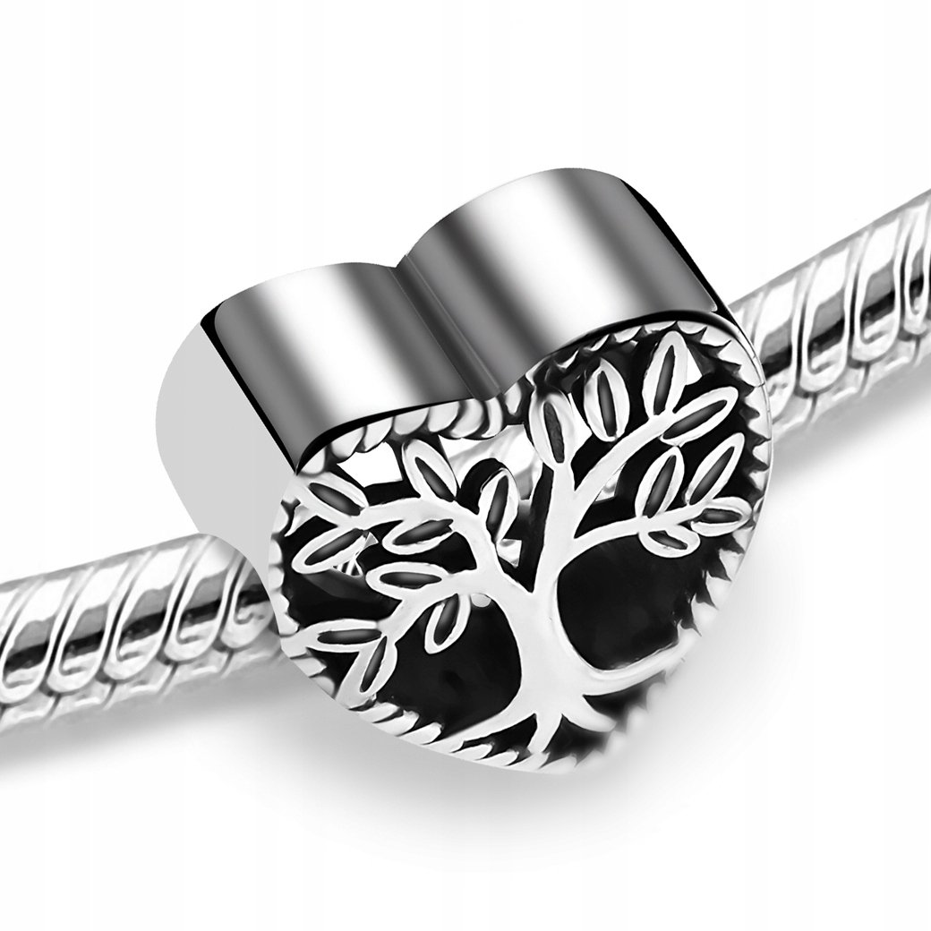 SREBRNY CHARMS 925 ZAWIESZKA SERCE DRZEWKO DRZEWO