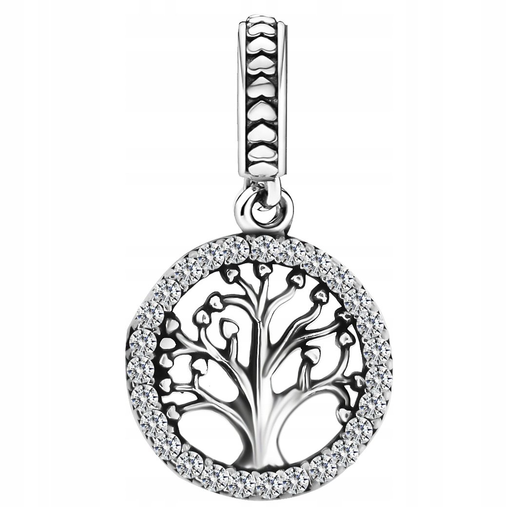 SREBRNY CHARMS 925 DRZEWKO DRZEWO SZCZĘŚCIA