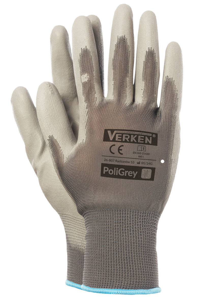 Rękawice Robocze Powlekane Lateksem Rozmiar 7