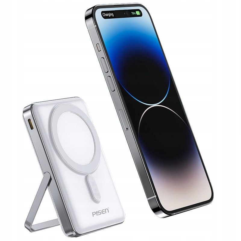 Bezprzewodowy Powerbank 10000 Mah Indukcyjny Magsafe 30W Uchwyt Do Iphone