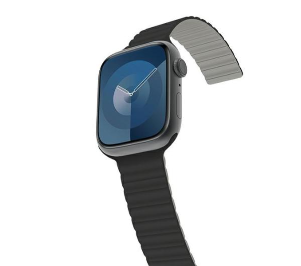 Pasek ARAREE Silicone Link do Apple Watch 42/44/44/49mm Czarno-szary AR70-01907A