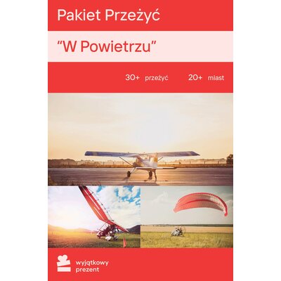 Karta podarunkowa WYJĄTKOWY PREZENT Pakiet przeżyć - W Powietrzu